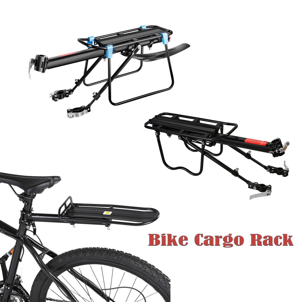 Bicycle Front/Rear Cargo Rack Mountain Bike Carrier Holder Seat Pannier Racks eBay