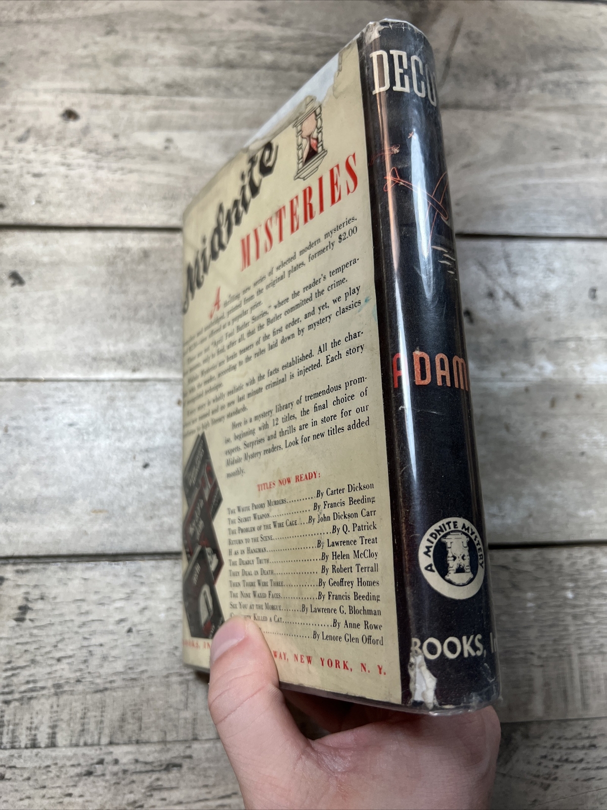 1944 Antique Mystery Novel "Decoy" Cleve F. Adams eBay