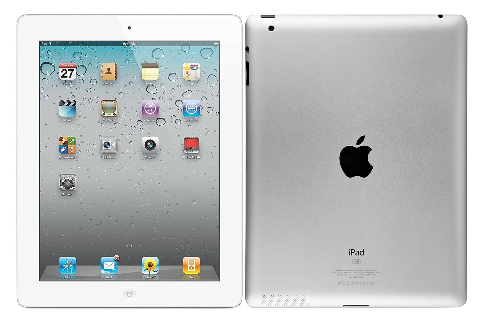 Apple iPad 2 Weiß A1395 16GB WiFi 24,6cm (9,7Zoll) GPS Bluetooth 