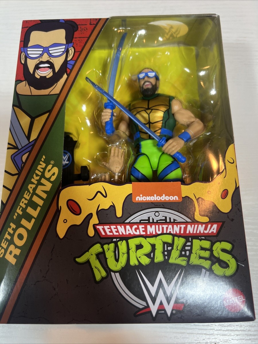 WWE X TMNT ELITE Series 2 Seth Rollins / Leonardo Action