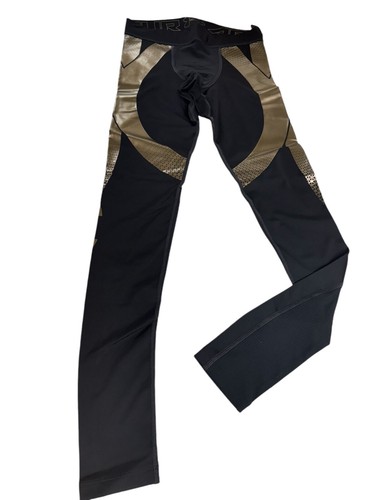 Leggings Under Armour Perpetual Superbase para Hombres - Talla L - Negros/Dorados - ¡NUEVOS CON ETIQUETAS! - Imagen 2 de 6