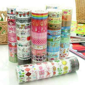 Bulk-10Pcs-1-5cm-3-Meter-Paper-Sticky-Adhesive-Sticker-Decorative-Washi-Tapes