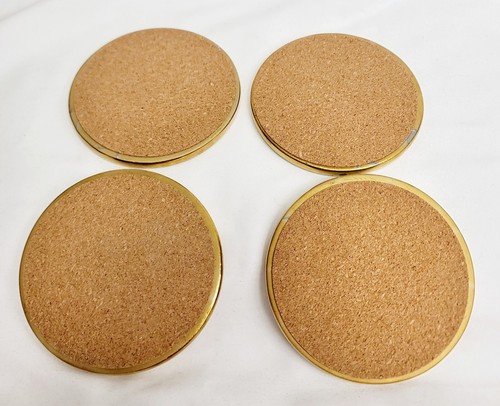 4 Have Yourself A Merry Little Cocktail White & Gold Ceramic Coasters Christmas - Picture 2 of 2