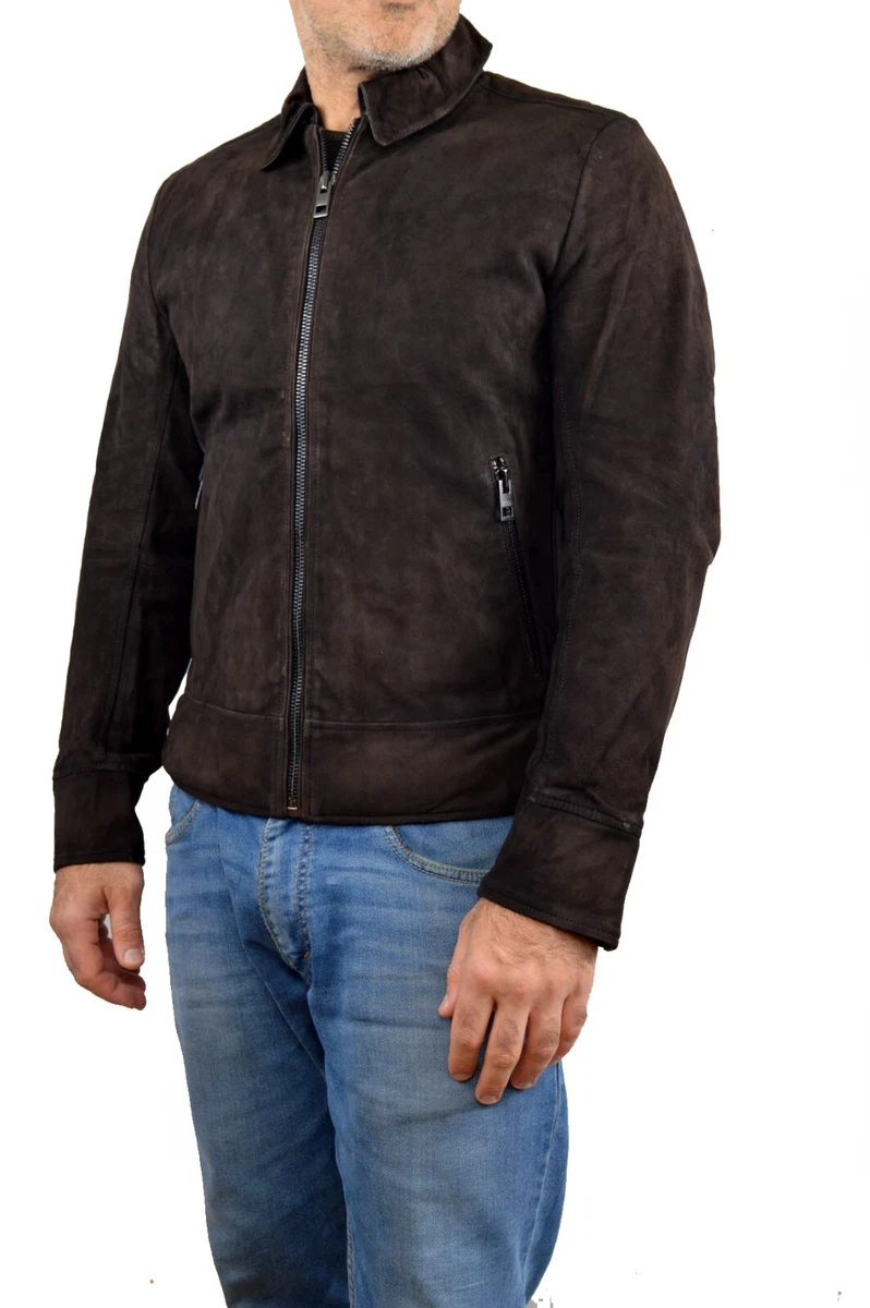 Hugo boss clearance mens suede jacket