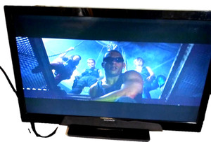 TV MAGNAVOX 39" SERVICED ELECTRIC JONES BLACK LCD GAMER INPUT FLATSCREEN WIDE
