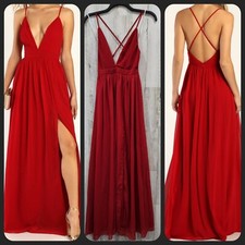 LULUS Ballroom Bliss Red Pleated Maxi Dress**Gorgeous Style Size XS**NWOT**