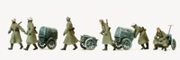 Preiser H0 16592 Figuren-Set Infanterie Gehend. Winteruniform