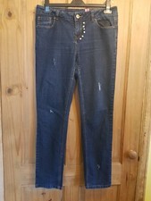 Jean femme bleu personnalisé taille 12 de New Look très bon état.