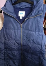 Old Navy. Navy Blue Great Quality Gillet Style Sleeveless Jacket. Unisex. Size M