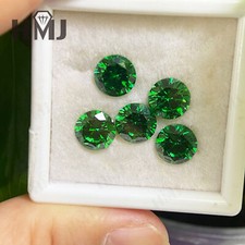 500pcs 0.8~15mm Round 3 Green Color Loose Cubic Zirconia 5A CZ Stone Jewelry DIY