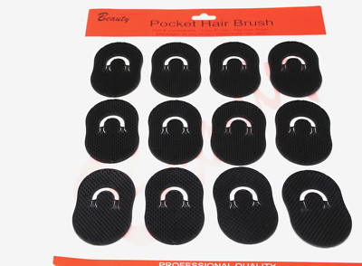 12 PC Pocket Hair Comb Brush Men Beard Mustache Palm Travel Scalp Massage.