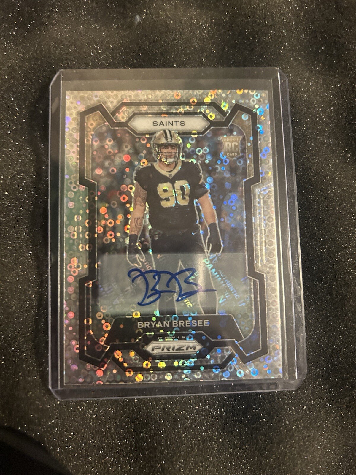 2023 Panini Prizm No Huddle Silver Disco Bryan Bresee Rookie RC Auto Saints 🔥