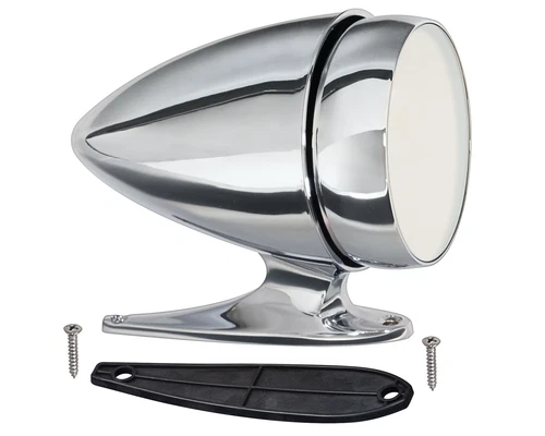 1966 Mustang GT350 Mirror LH Long Base Outside Sideview Bullet Shelby New
