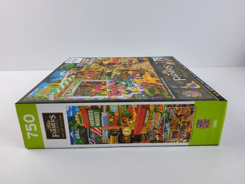 Master Pieces Jigsaw Puzzle Farmers Market 750 Piece w/ Poster NEW SEALED - Picture 5 of 6
