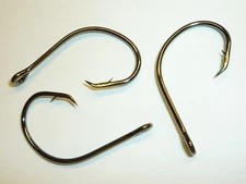 (25) Eagle Claw Lazer Circle Sea hooks (Size 4/0) Black (L197BK) BULK