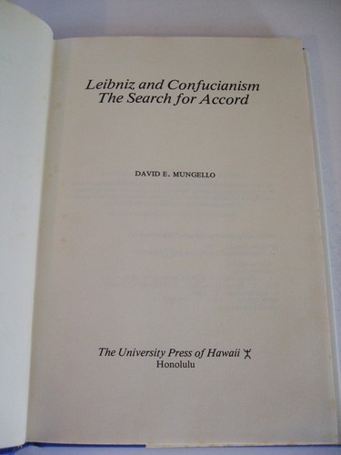 Leibnitz and Confucianism: The Search for Accord by David Mungello, 1977 - Picture 4 of 4