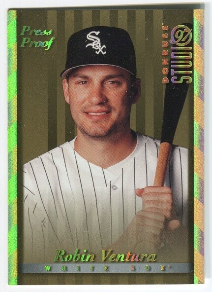 1997 Donruss Studio Gold Press Proof /500 Robin Ventura #14 Chicago White Sox