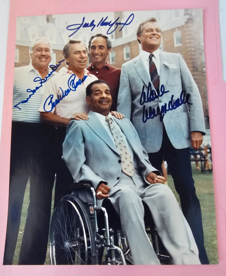 Autographed 8x10 Photo Dodgers Koufax, Drysdale, Reese and Snider - Image 2 of 4