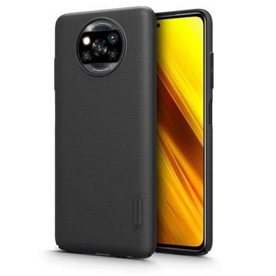 Handyhülle für Xiaomi Poco X3 Nillkin Case Cover Futeral Hülle Tasche Schwarz