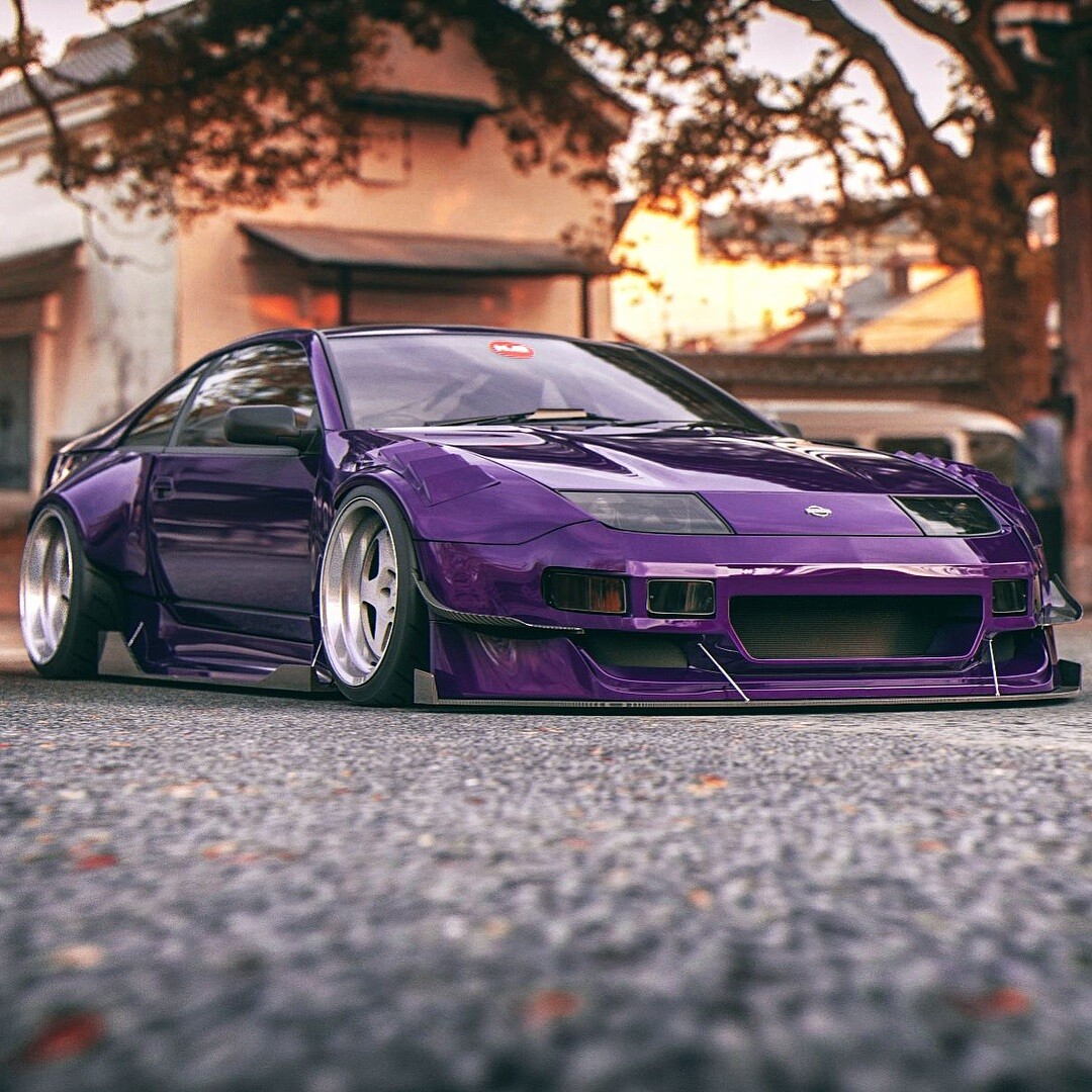 バッグ pon 1990-1996 Nissan 300ZX KBD Polyurethane Rear Fenders 90 91