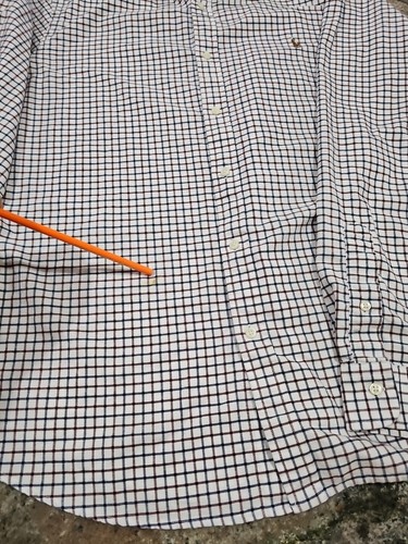 Mens Ralph Lauren Polo 2XL Slim Fit Button Down Plaid Dress Shirt XXL READ - Picture 4 of 4