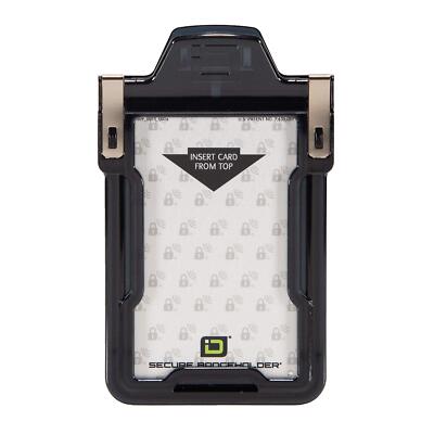 Identity Stronghold - Secure RFID Badge Holder for 1 Card - Heavy Duty Hard P...