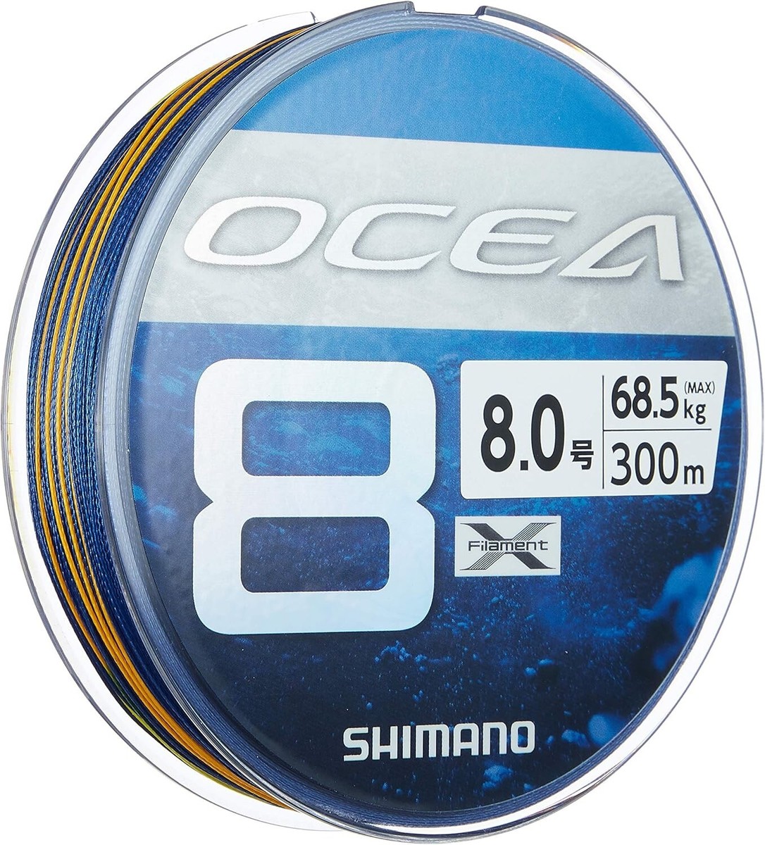 SHIMANO OCEA 8 6.0号 300m 113lb SW NAVY SHIMANO OCEA 8 6.0号 300m 113lb SW NAVY Shimano Ocea 8 PE #6