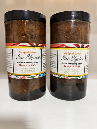 Strong Elysian Whitening Gluta Kojic AHA Black Soap 5xWhitening 1000ml X1 JAR👌 - Picture 3 of 4