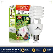 MCLANZOO 26W UVB 5.0 Reptile Light Bulb E26 Compact Fluorescent 120V