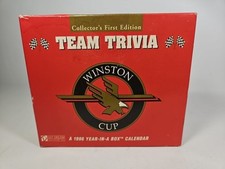 1996 Winston Cup Team Trivia Year In A Box Calendar Sealed 1st Edition NASCAR