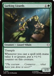 Lurking Lizards 107 Marvel's Spider-Man Foil Common