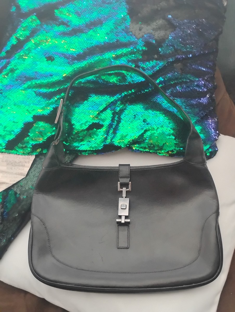 GUCCI Jackie hand bag all leather black