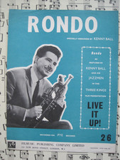 "RONDO"  KENNY BALL & HIS JAZZMEN.    FILM   'LIVE IT UP!'.   SHEET MUSIC.