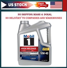 Mobil 1 High Mileage Full Synthetic Motor Oil 10W-40, 5 Quart 31.19 per gallon