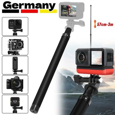 Invisible Selfie Stick Stativ für Insta360 X4/ONE RS X2 Action Kamera 300cm DHL