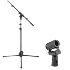 Mic Stand Euro Boom  Shock-Mount Condenser Clip Vocal Stage Studio Recording