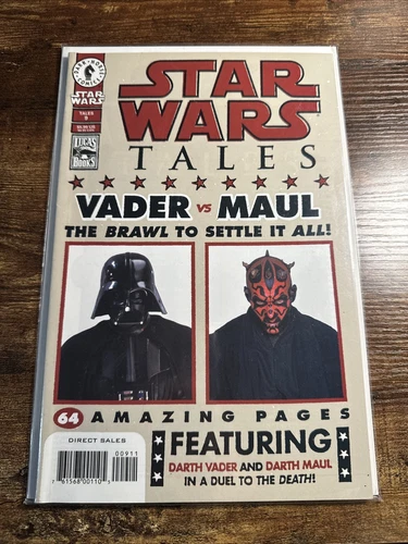 STAR WARS TALES #9 NM DARTH VADER VS DARTH MAUL BOXING BOUT PHOTO VARIANT 2001