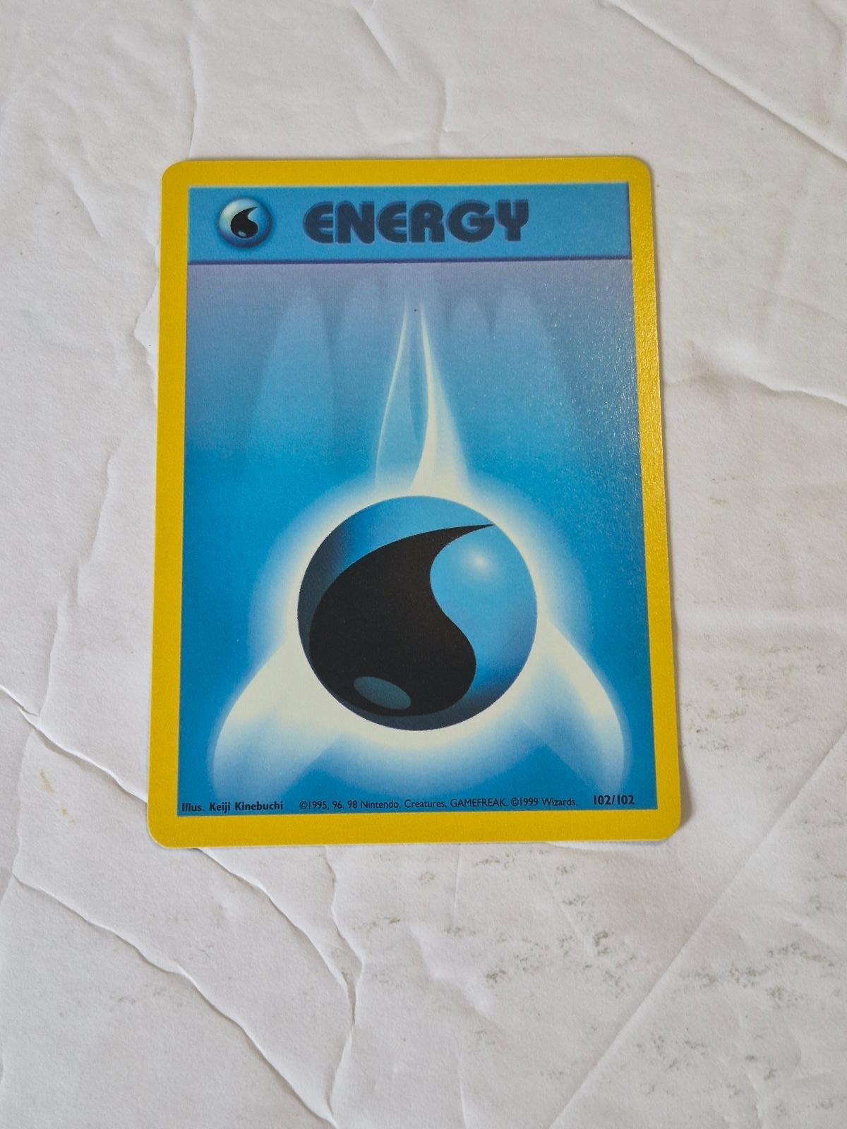 Water Energy 102/102 Common Base Set Unlimited Pokemon Near Mint