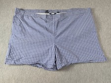 Polo Ralph Lauren Shorts Swim Trunks Mens Size 2X Big Blue Lined Check Pockets