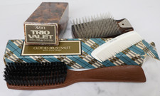 Vintage Avon Trio Valet Brush  Shoe Horn Handle Brown 60  s Collection W/ Boxes