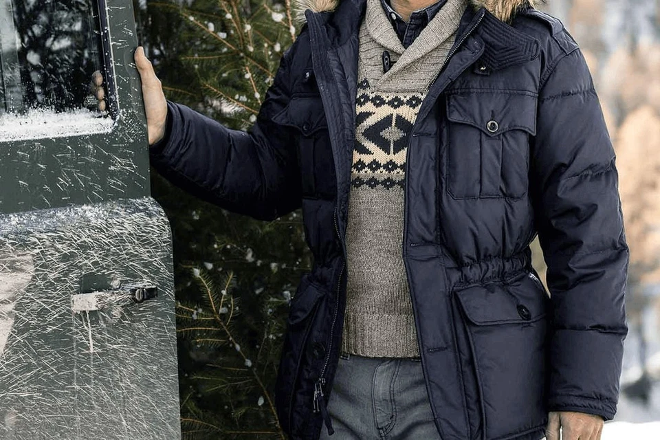 Polo Ralph Lauren Puffer Down Utility Pockets Fur Himal Arctic Jacket Vintage - Image 2 of 4