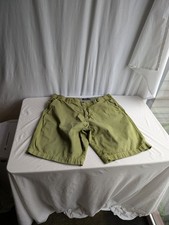 Maine Mens Shorts Green Chino Cotton Waist 38"
