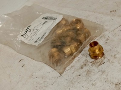 Lot of 10 Uponor A4332050 QS Style Copper Adapter, R20 x 1/2 in Copper