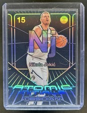 2024-25 Panini Obsidian Nikola Jokic Atomic Initials #/125 Nuggets