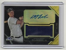 2016 Topps Triple Threads Jersey Patch Auto DJ LeMahieu Black 15/25