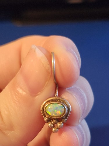 Sterling Silber Opal Ohrhänger - Bild 2 von 4