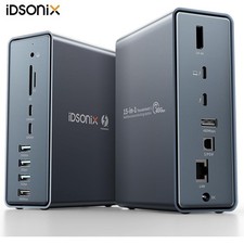 15 in 1 USB C Docking Station Thunderbolt 3 Dock Dual Monitor For Laptop PC