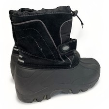 Totes Boys Waterproof Winter Boots Size 5 Black TATE Insulated Snow Outdoors
