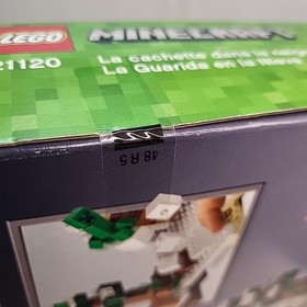 Lego Minecraft The Snow Hideout 21120 Brand New Sealed Back Box Tear Fast Ship