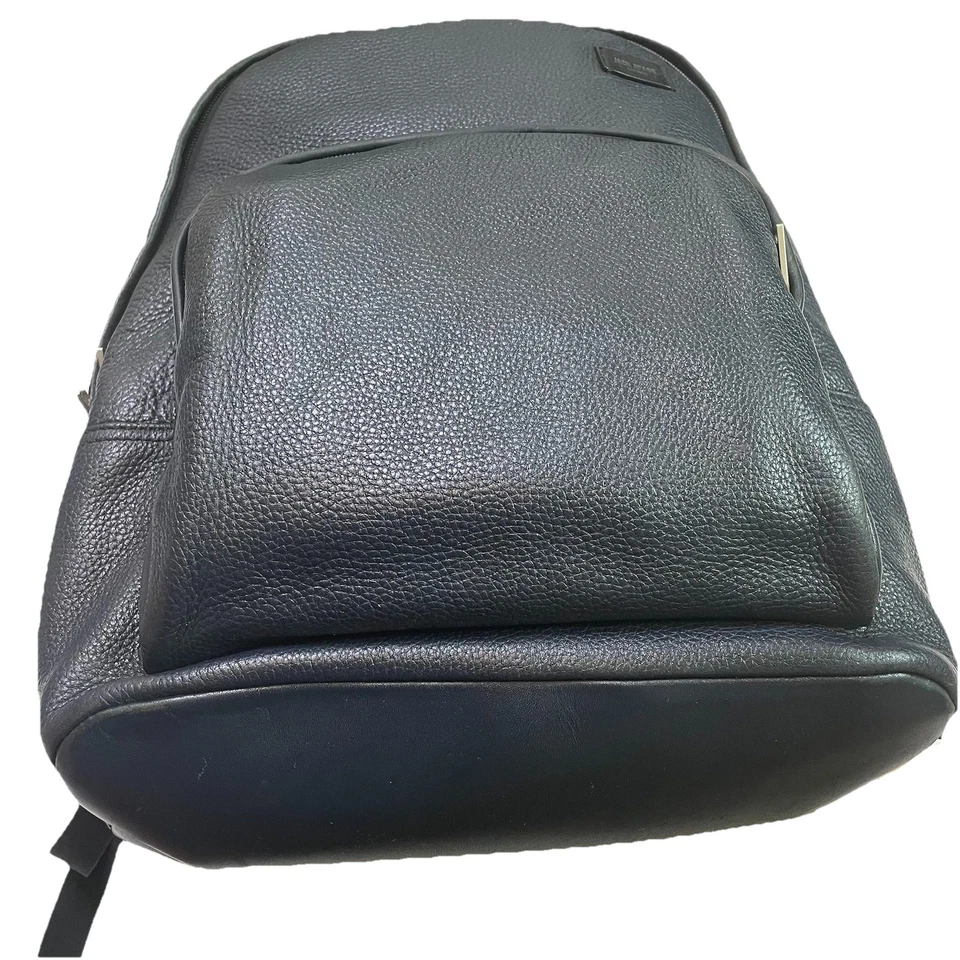 Mochila Jack Spade 100 % cuero de vaca genuino azul marino bolso de diseñador Foto 4 de 4